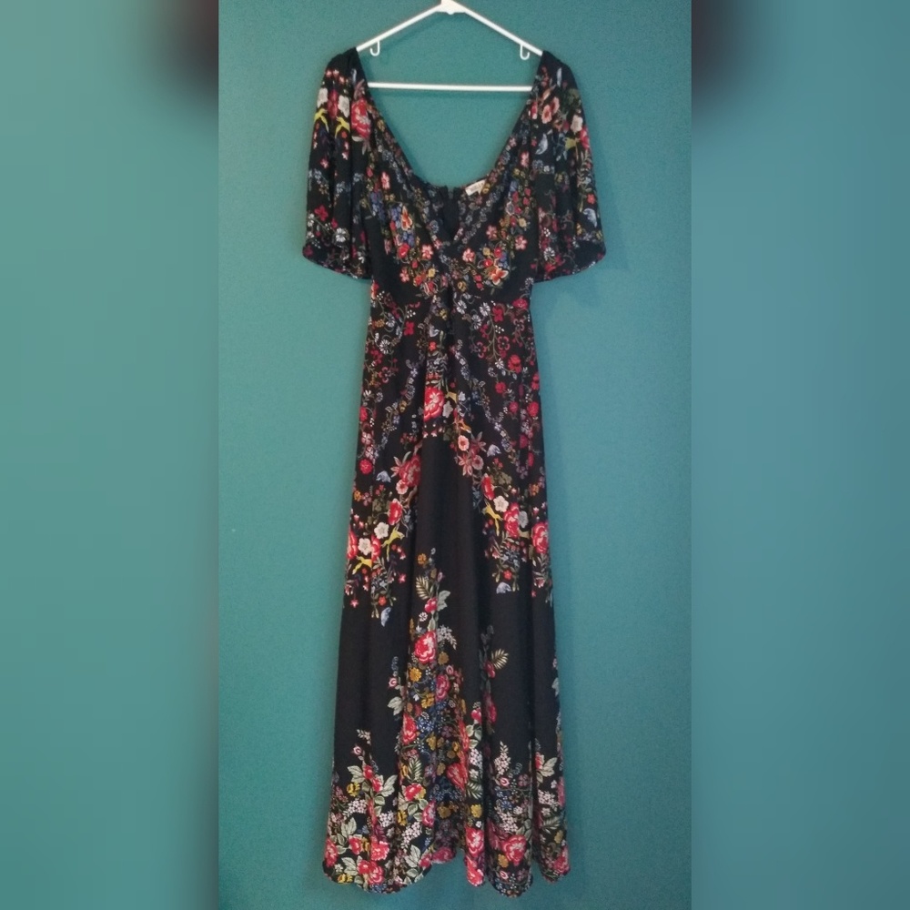 Flawless Flowing Festive Floral Dress